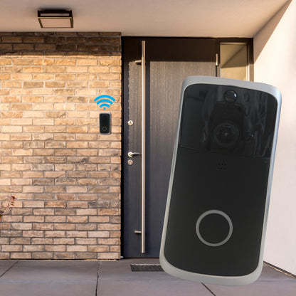 Batteridrevet WiFi Dørklokke m/nattekamera og mikrofon/højtaler (2-vejs)