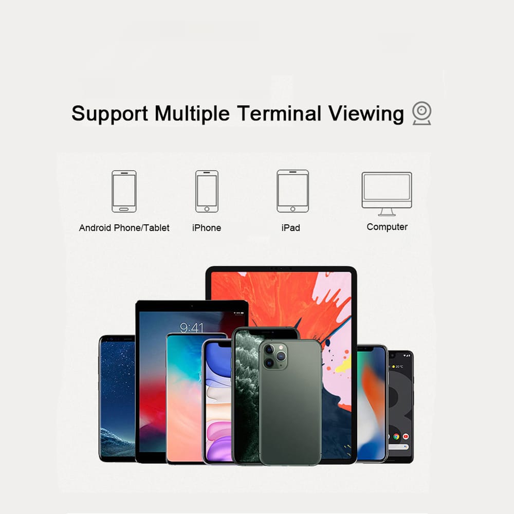 360° WiFi IP Kamera med Tilt Funktion, Nattesyn, Bevægelsesdetektion, 2-vejs Lyd og LED-Lys