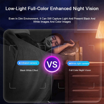 360° WiFi IP Kamera med Tilt Funktion, Nattesyn, Bevægelsesdetektion, 2-vejs Lyd og LED-Lys