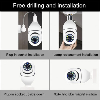 360° WiFi IP Kamera med Tilt Funktion, Nattesyn, Bevægelsesdetektion, 2-vejs Lyd og LED-Lys