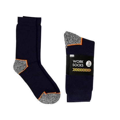Arbejdsstrømper 9 par i topkvalitet med forstærket hæl og tå