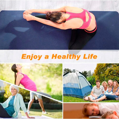 Yogamåtte 5 mm - flere forskellige farver -